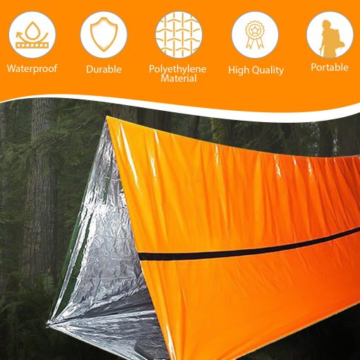 Life Tent Emergency Survival Shelter - 2 Person Emergency Shelter, Tube Tent for Camping - Stitch & Simon