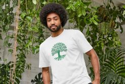 White Mens T-Shirt TREE design